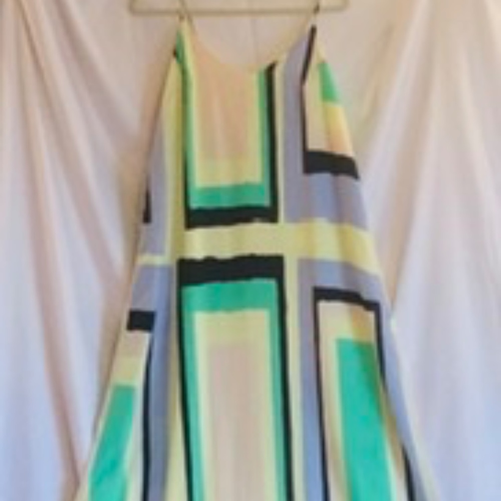 Charlie Jade maxi geometric trapeze dress New (M)